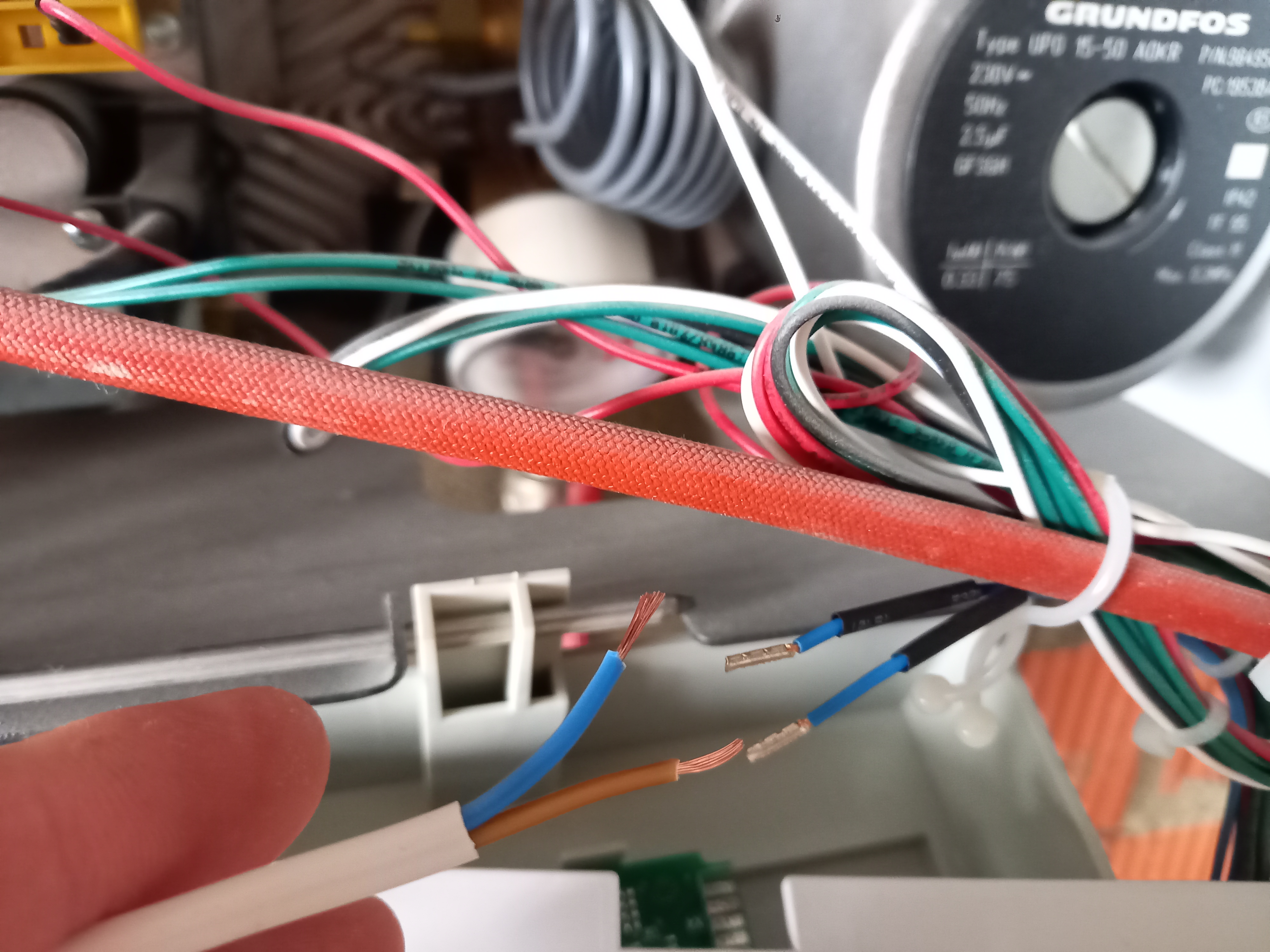 BAXI wires for external temperature sensor